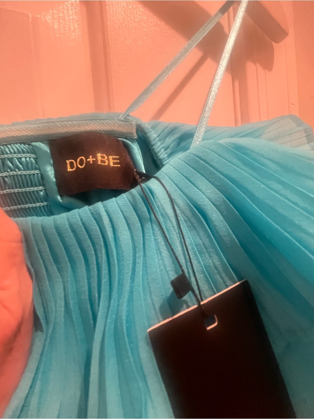 DO+BE Teal Ruffled Off-Shoulder Mini Dress - Picture 3 of 4